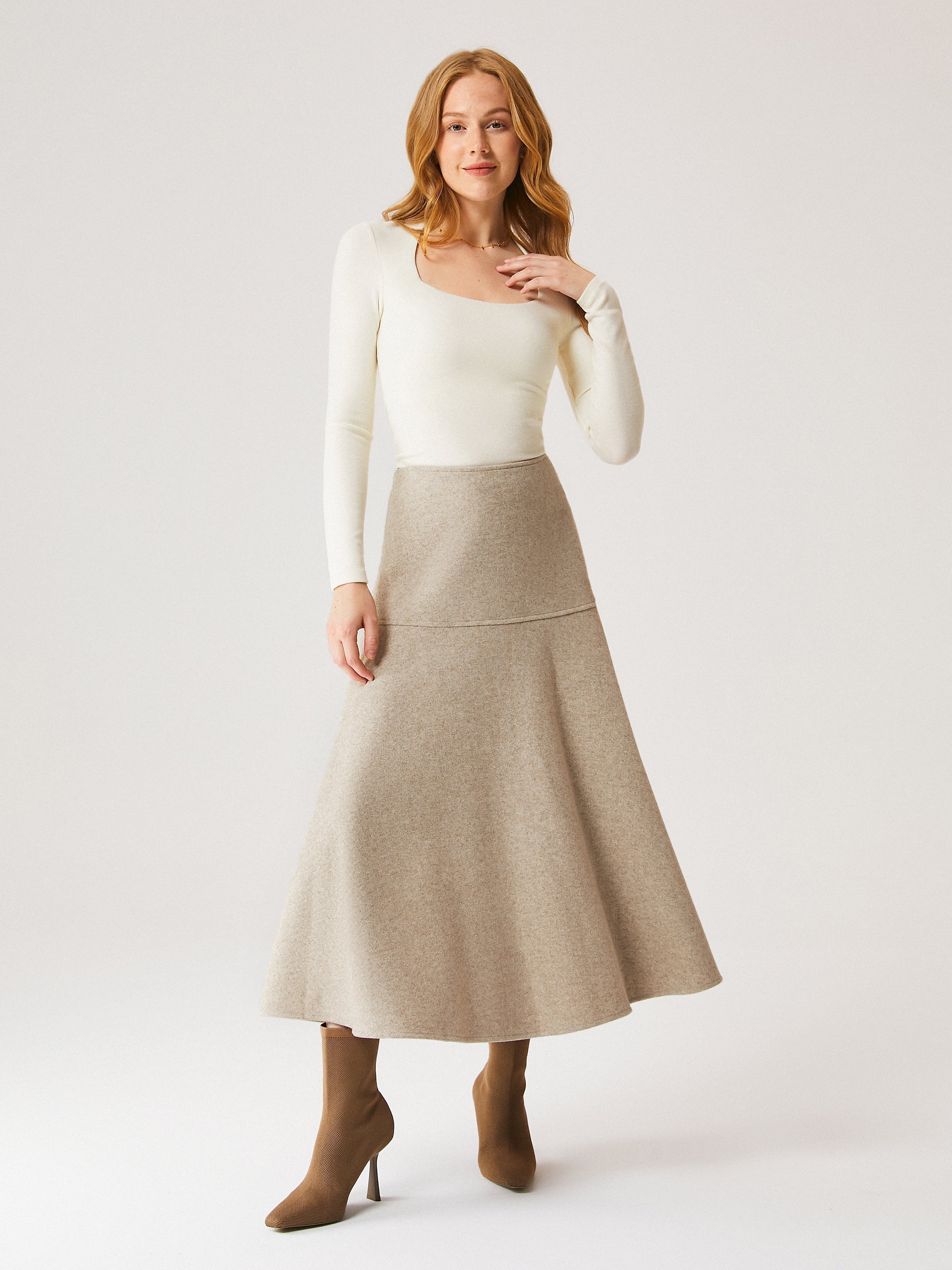 Adara - Falda larga acampanada