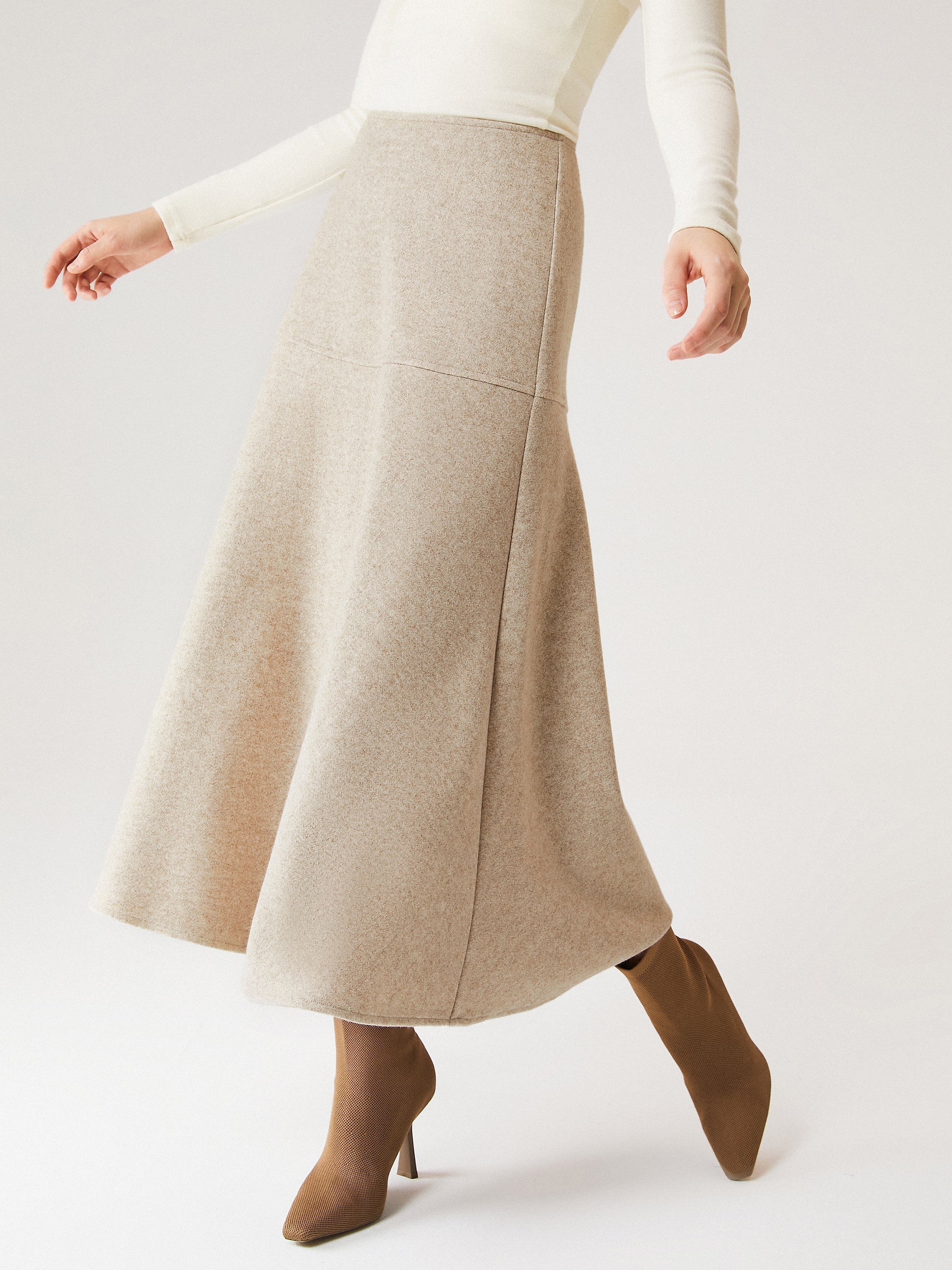 Adara - Falda larga acampanada