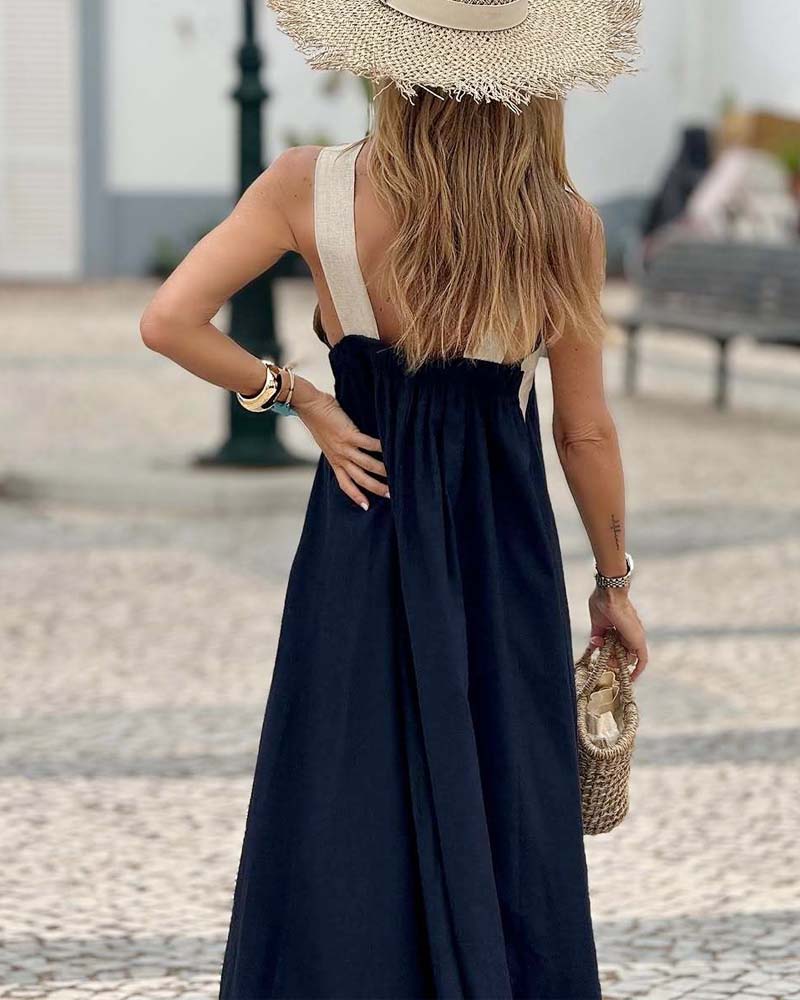 Sienna™| Elegante vestido con espalda descubierta y escote cruzado a la moda