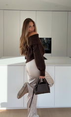 Miel -  Jersey de hombros caídos