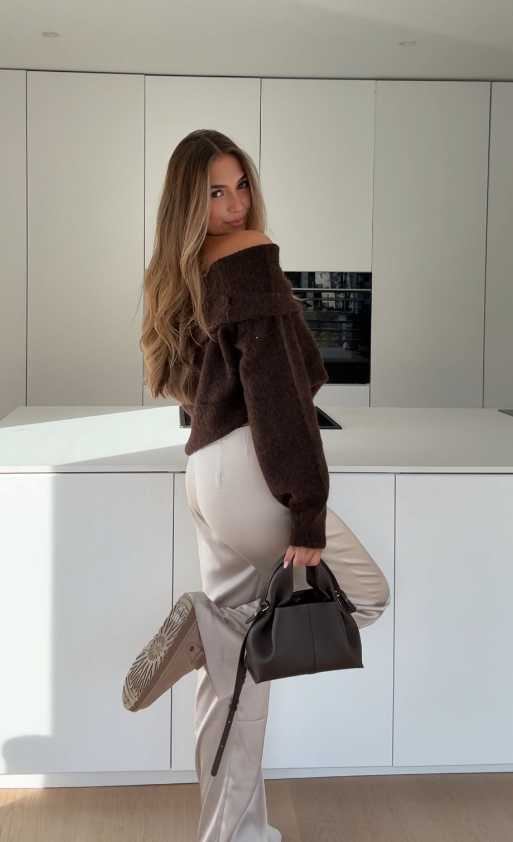 Miel -  Jersey de hombros caídos