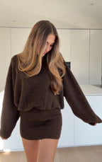 Choco - Vestido con hombros descubiertos