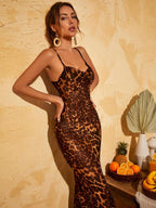 Melania - Vestido Maxi Leopardo