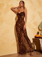 Melania - Vestido Maxi Leopardo
