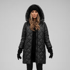 Invernal | Chaqueta elegante acolchada con capucha