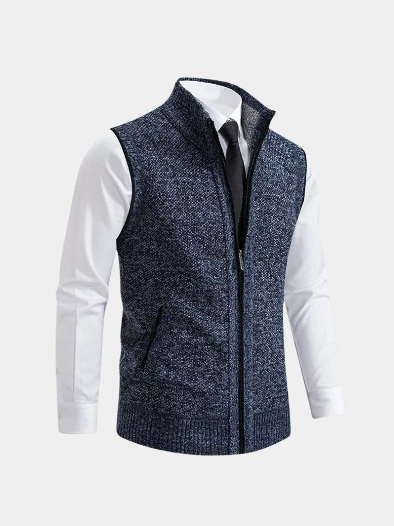 Gilet Elegante con Zip Intera - Viretti