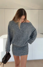 Choco - Vestido con hombros descubiertos