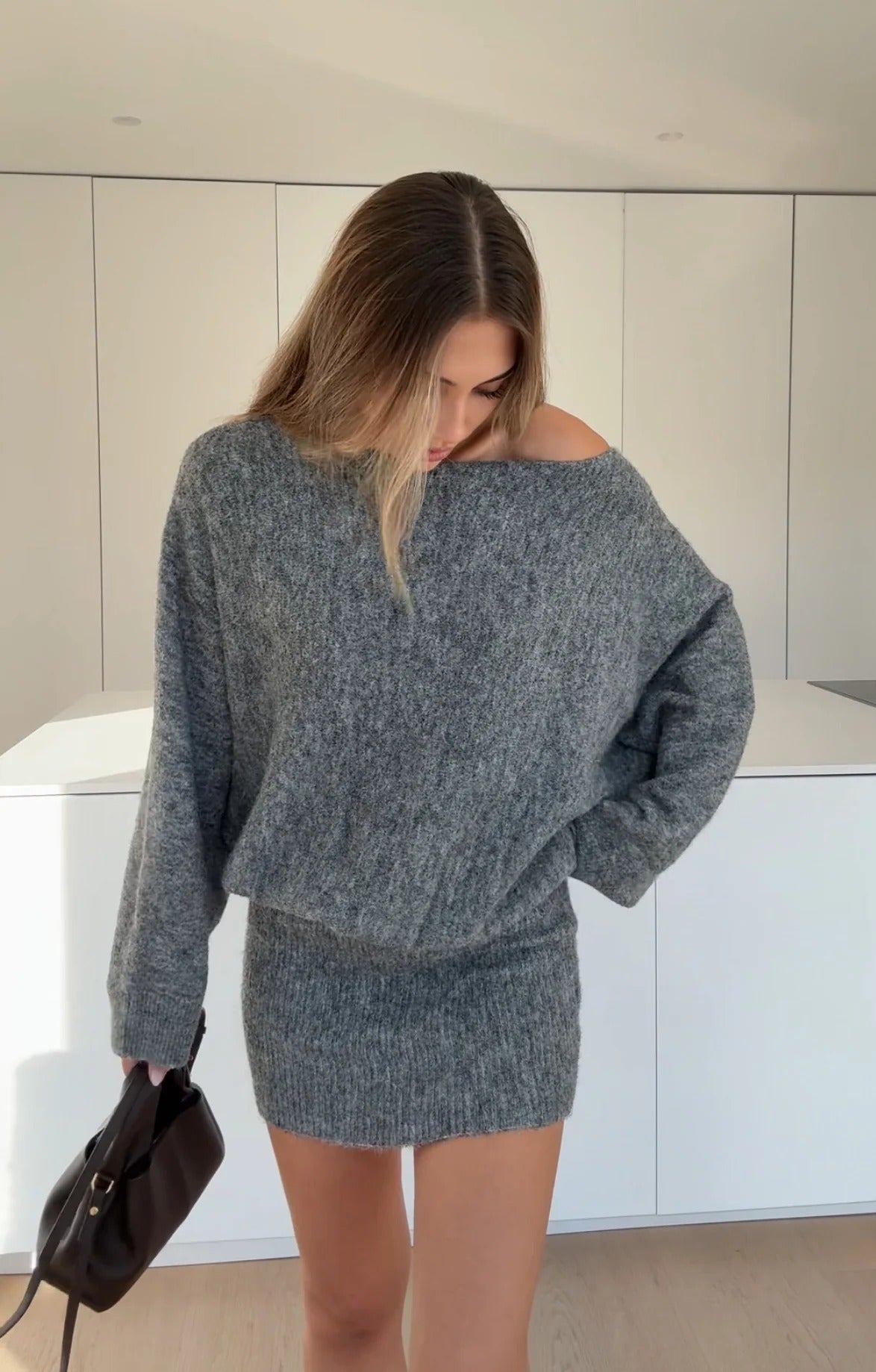 Choco - Vestido con hombros descubiertos