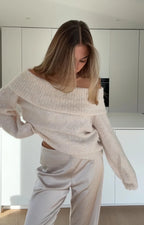 Miel -  Jersey de hombros caídos