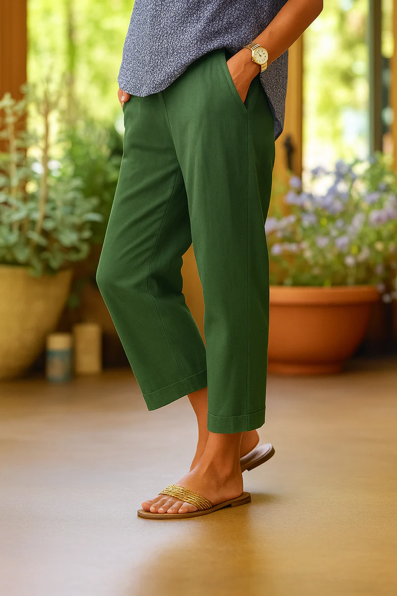 Brigda ™| Pantalones de verano de lino y algodón.